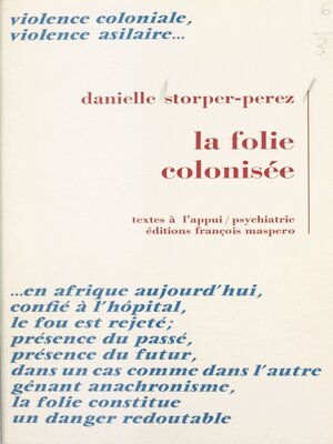 cover image of La folie colonisée
